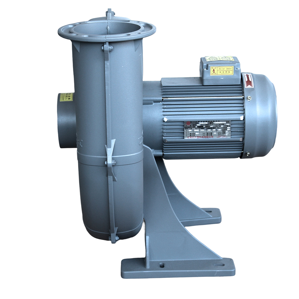 升圆TB125A-3U 1.5KW中压透浦式离心鼓风机铸铝风机100MM径进风口